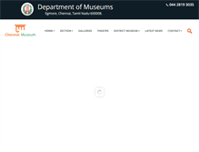 Tablet Screenshot of govtmuseumchennai.org